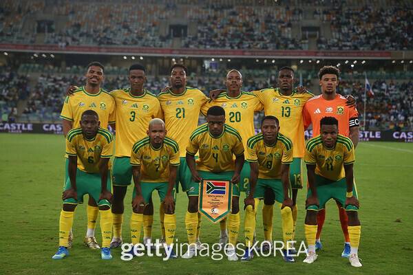 남아공 축구 대표팀. ⓒGettyimagesKorea