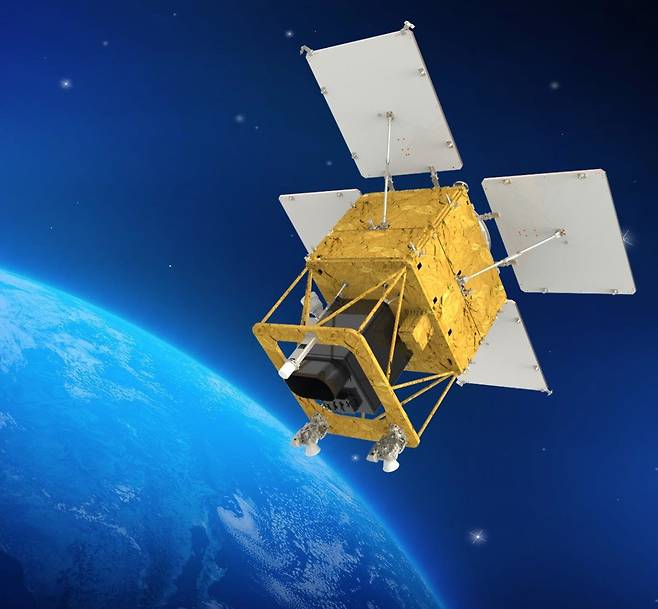 농림위성(차세대중형위성 4호) 모식도 , 2025.10.7 /농촌진흥청 제공