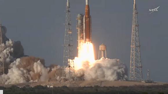 우리나라 시각으로 2일 오전 7시 35분 플로리다주 케네디우주센터에서 아르테미스2호를 발사했다. [사진=NASA]