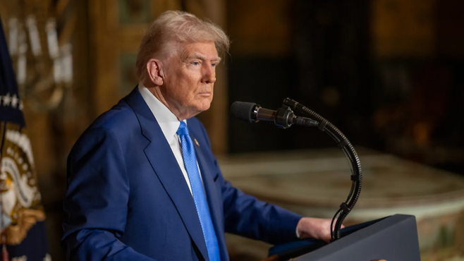 도널드 트럼프 대통령.