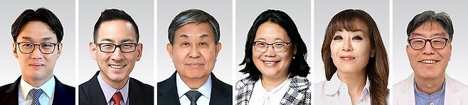 과학상 물리·수학 오성진, 과학상 화학·생명과학 윤태식, 공학상 김범만, 의학상 에바 호프만, 예술상 조수미, 사회봉사상 오동찬(왼쪽부터). [사진 호암재단]