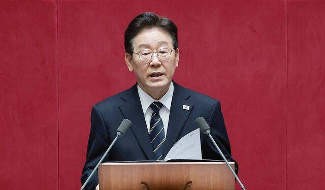 이재명 대통령이 2일 국회에서 2026 추가경정예산안 시정연설을 하고 있다. 연합뉴스