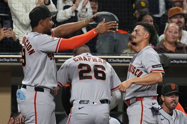 샌프란시스코는 6경기 연속 같은 선발 야수진으로 경기할 예정이다. 사진= AP= 연합뉴스 제공