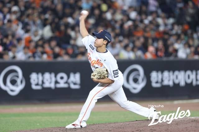 정우주는 1일 KT전에서 웃지 못했다. 사진=한화 제공