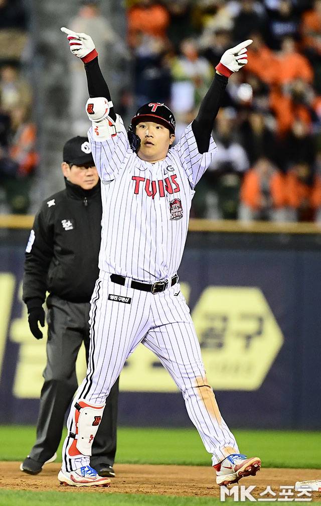 2일 4번 지명타자로 선발 출격하는 문보경. 사진=김영구 기자