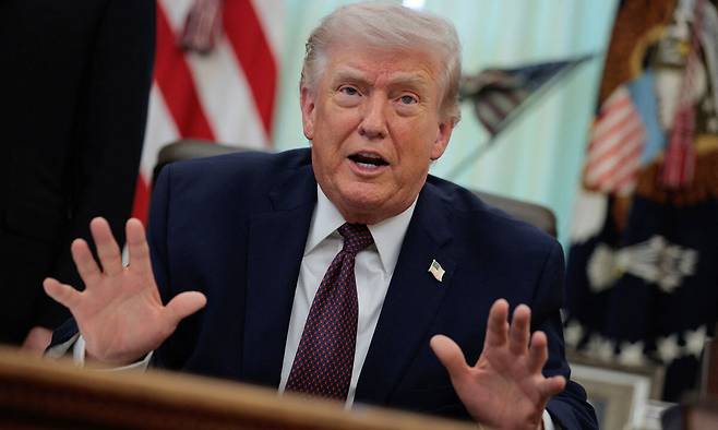 도널드 트럼프 미국 대통령. 로이터연합