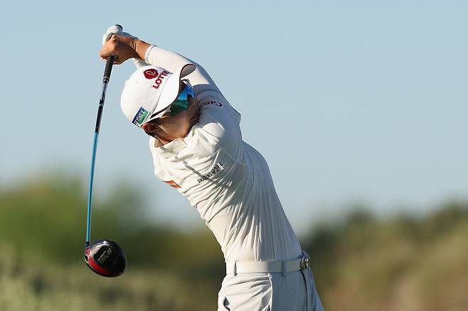김효주가 드라이브 샷을 하고 있다. AFP연합뉴스