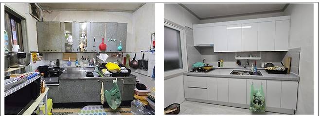 노후주택 개선사업 통해 바뀐 주방 [국토교통부 제공. 재판매 및 DB 금지]