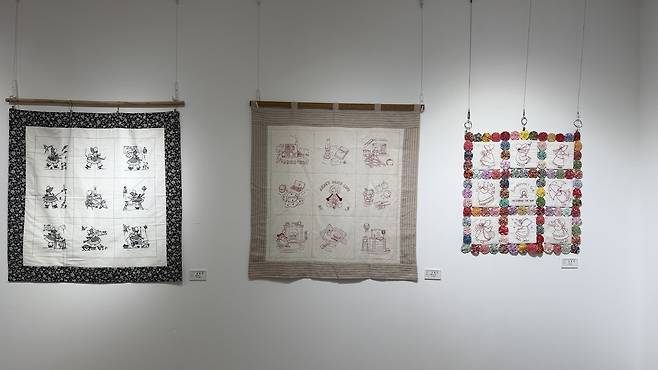 ‘색실로 그리다’ 전 전경. /독자 제공