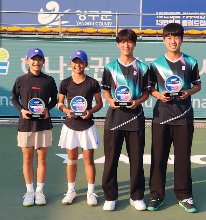 남녀복식 우승조. KTA