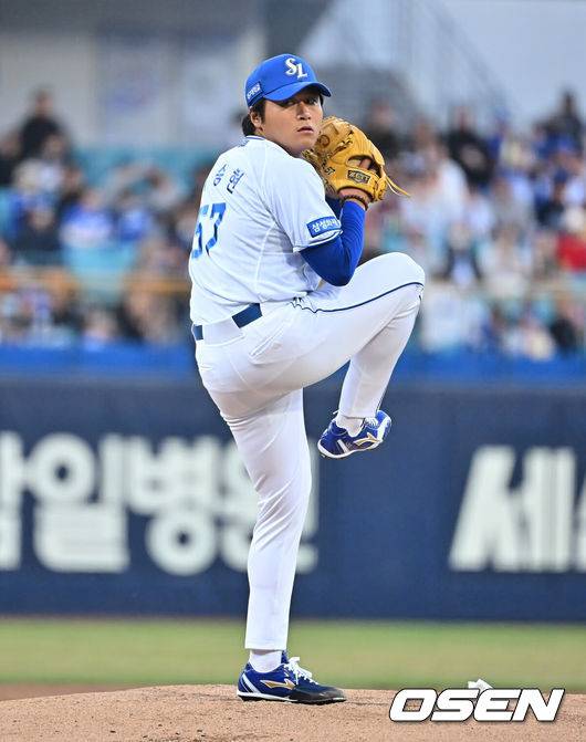 [OSEN=대구, 이석우 기자] 삼성 라이온즈 이승현 020 2026.04.02 / foto0307@osen.co.kr