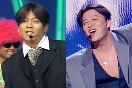 이재훈의 1996년 SBS ‘인기가요’에 출연 모습(왼쪽)과 2026년 KBS ‘더 시즌즈-성시경의 고막남친’ 출연 모습.