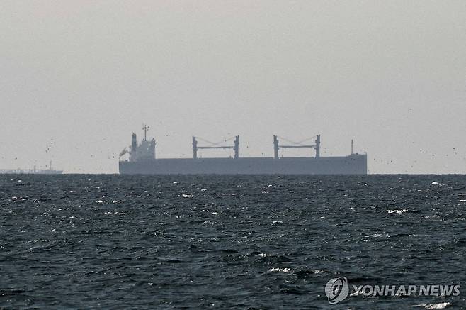 호르무즈 해협 인근 해상의 화물선들 [로이터 연합뉴스 자료사진. 재판매 및 DB 금지]