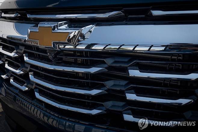 GM의 쉐보레 브랜드  [AFP=연합뉴스. 재판매 및 DB 금지]