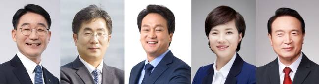 경기도교육감 2026 출마 예상 후보들. 왼쪽부터 박효진·성기선·안민석·유은혜·임태희./인터넷 갈무리