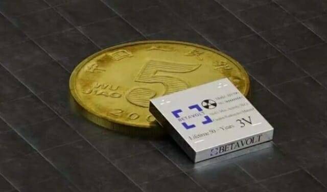 중국 배터리 스타트업 베타볼트가 충전 없이 50년 동안 사용할 수 있는 초소형 원자력 배터리를 개발했다. (출처=베타볼트)