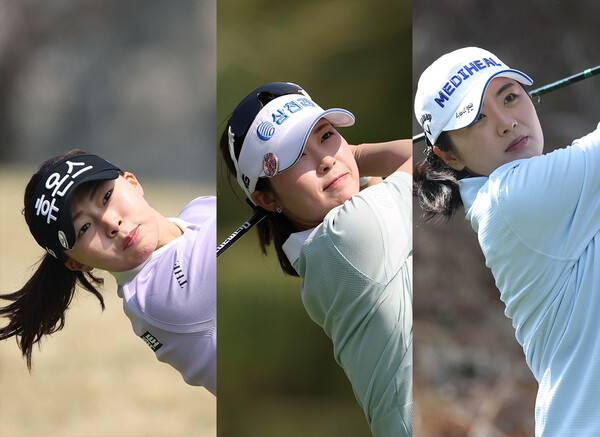 2026년 한국여자프로골프(KLPGA) 투어 '국내 개막전' 더 시에나 오픈에 출전한 김지영2, 전예성, 손예빈 프로. 사진제공=KLPGA (사진을 무단으로 사용하지 마십시오.)