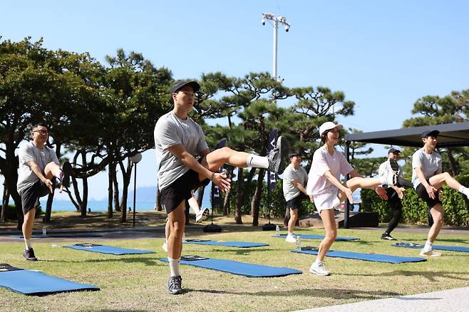 파라다이스호텔 부산 뷰오리 러닝 클래스. 사진=파라다이스