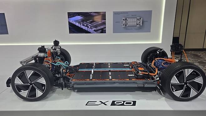 볼보 EX90 전기차 시스템 [사진촬영=최기성 매경 디지털뉴스룸 기자]