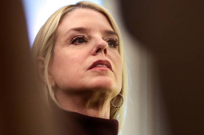 팸 본디 미 법무장관. 로이터연합뉴스