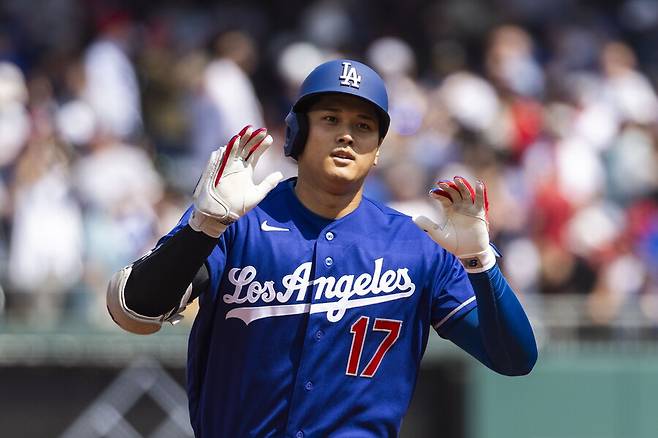 ▲ 4일 워싱턴 내셔널스와의 메이저리그 경기에서 2026시즌 첫 홈런을 신고한 오타니 쇼헤이. ⓒ연합뉴스/EPA