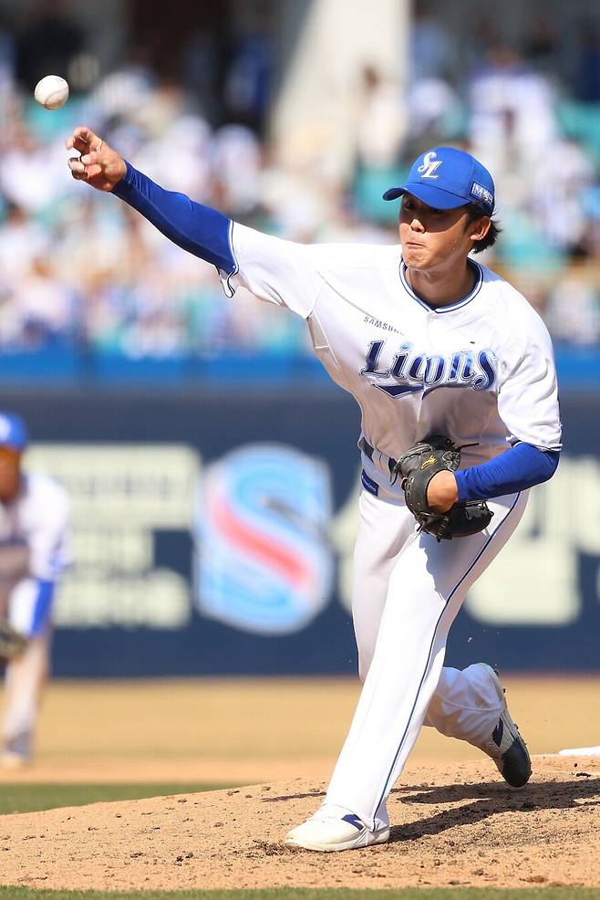 ▲ 다른 선수에 비해 시즌 준비 시작이 다소 늦었던 미야지는 정규시즌 개막과 함께 점차 자신의 모습을 찾아가고 있다 ⓒ삼성라이온즈