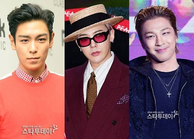 탑, 지드래곤, 태양. 사진|스타투데이DB