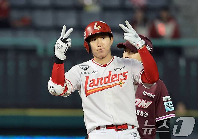 SSG 랜더스 박성한. ⓒ 뉴스1 이호윤 기자