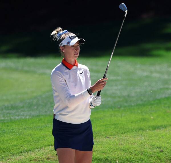 2026년 미국여자프로골프(LPGA) 투어 아람코 챔피언십 우승 경쟁에 뛰어든 넬리 코다가 3라운드에서 경기하는 모습이다. 사진제공=ⓒAFPBBNews = News1 (사진을 무단으로 사용하지 마십시오.)
