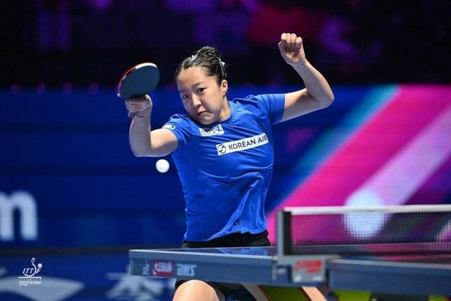 2026 국제탁구연맹(ITTF) 월드컵에 나선 신유빈. 사진=ITTF SNS