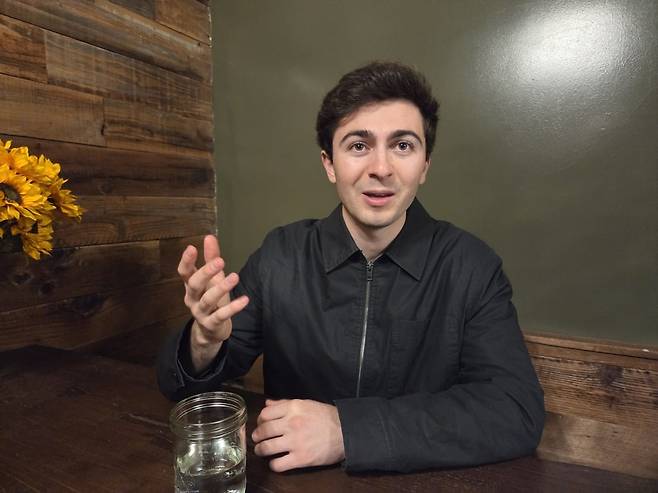 지오반니 비뇨네 옥테인 CEO가 4일(현지시간) 미국 샌프란시스코에서 한국경제신문과 인터뷰하고 있다. /사진=김인엽 특파원