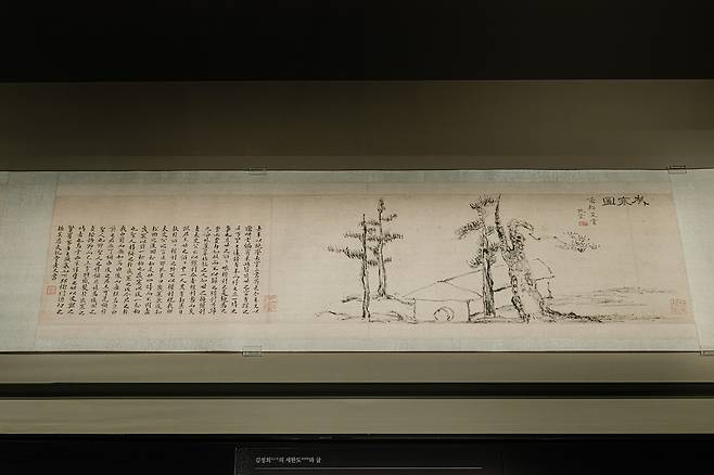 대구간송미술관 ‘추사의 그림수업’에 전시된 김정희의 ‘세한도’(1844). 대구간송미술관 제공