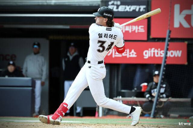 삼성 라이온즈 샘 힐리어드./삼성 라이온즈