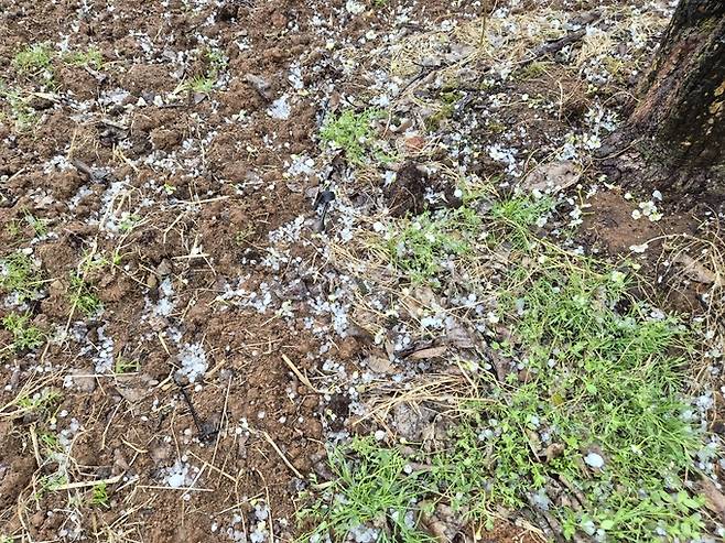 ▲ 우박. 연합뉴스