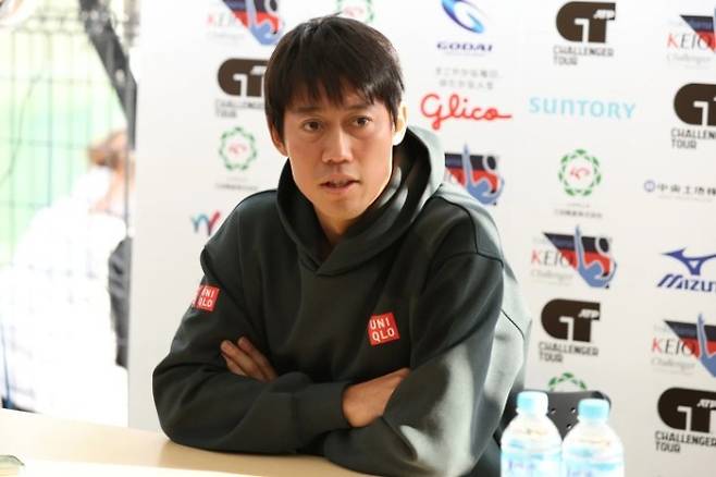 은퇴 사실을 부인한 니시코리 케이. 테니스코리아 자료사진