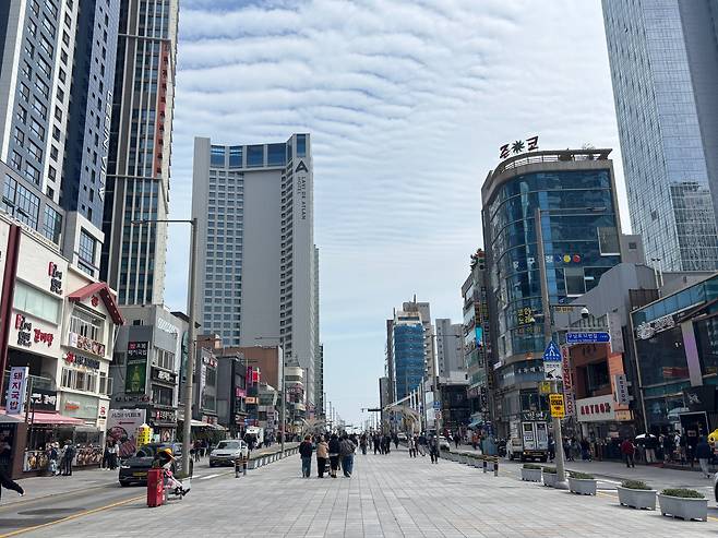 지난 3일 부산 해운대구 구남로 전경. /부산=김수정 기자