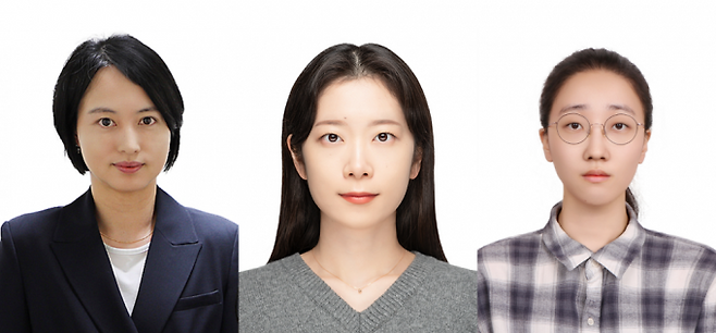 왼쪽부터 엄지원 교수, 정혜지 박사후연수연구원, 현가은 석사과정생. DGIST 제공.
