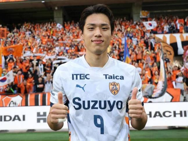 일본 프로축구 J1리그 시미즈 S- 펄스의 오세훈 /사진=시미즈 S- 펄스 SNS 캡처