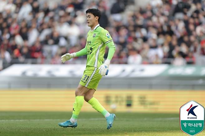 김천 상무 골키퍼 백종범. /사진=한국프로축구연맹 제공