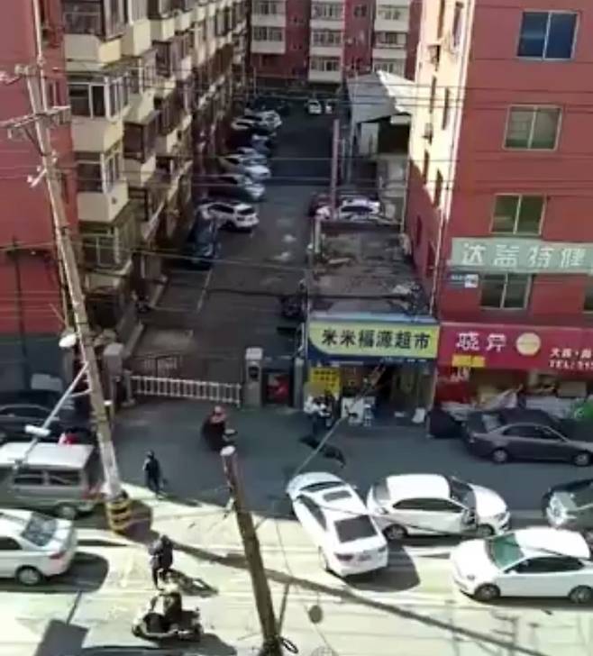 중국 랴오닝성 선양 사건 현장 [소셜미디어 엑스(X) 캡처. 재판매 및 DB 금지]
