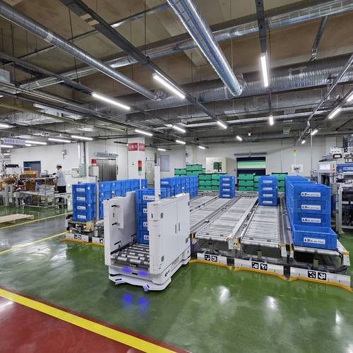 LS일렉트릭 청주공장 무인 운반차 / LS제공