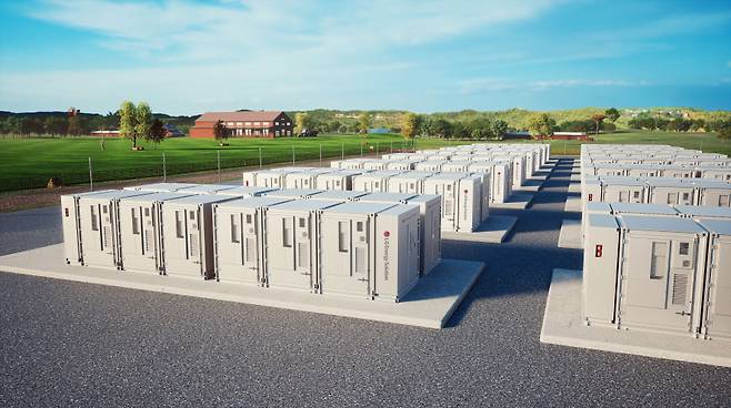 LG에너지솔루션 전력망용 ESS 배터리 컨테이너 제품./자료=LG에너지솔루션