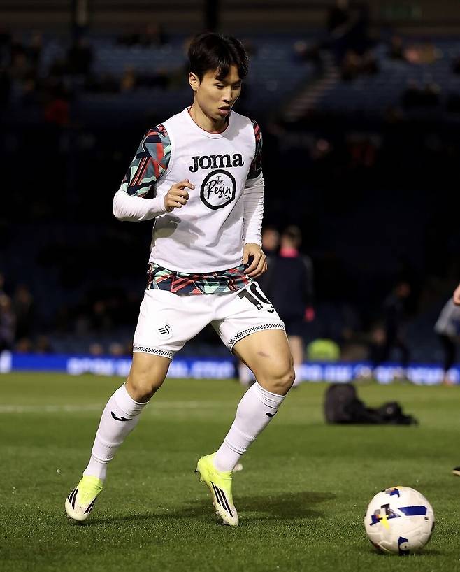 스완지시티 엄지성. /사진=스완지시티