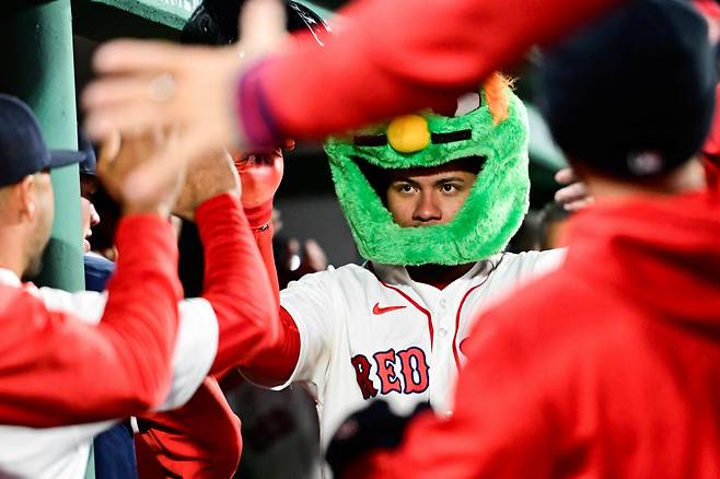 콘트레라스의 홈런 세리머니. AFP연합뉴스