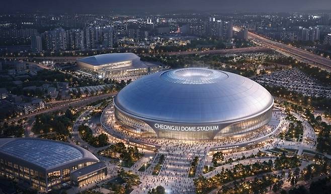 돔구장 예상조감도. 청주시 제공