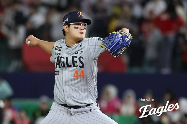 ▲ 지난해 악몽을 지우는 투구로 빚을 갚은 김서현 ⓒ한화이글스