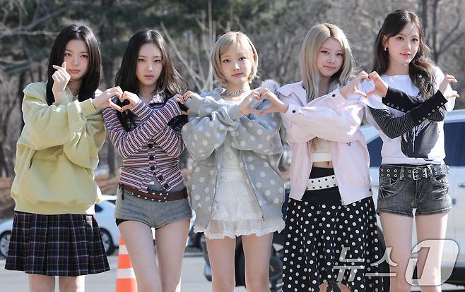 그룹 키키 키야(왼쪽부터)와 이솔, 지유, 하음, 수이ⓒ 뉴스1 권현진 기자