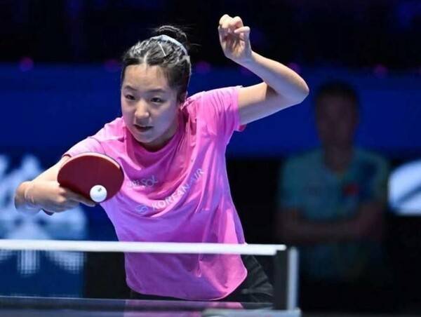 한국 여자 탁구 간판 신유빈이 ITTF 월드컵에서 사상 첫 메달을 따내며 새 역사를 썼다.(신유빈 ITTF 월드컵 동메달 획득). /사진=SNS캡처