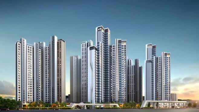 서울 강동구 길동 ‘강동 헤리티지 자이’ 투시도 ⓒ GS건설