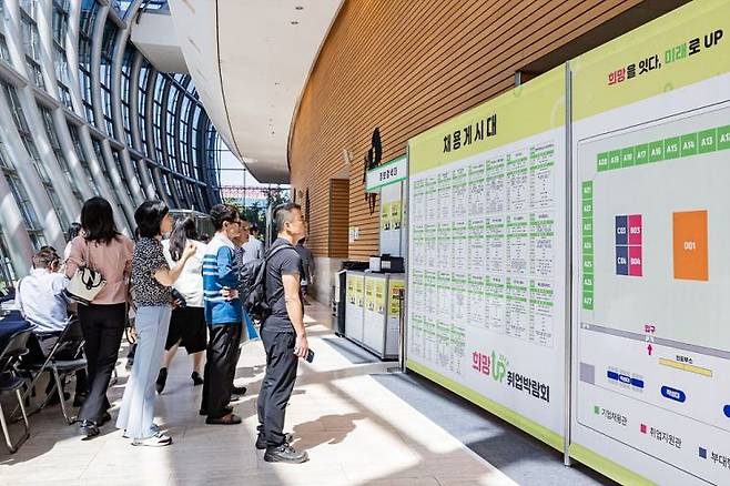 지난해 9월 진행된 2025 희망 UP 취업박람회 모습. 영등포구 제공.